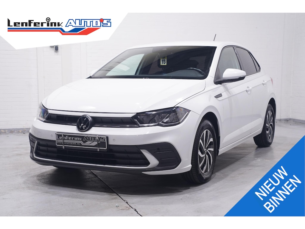 Volkswagen Polo 1.0 TSI Life Edition NAP Apple Carplay ACC PDC V+A Clima Private-glas Digi-cockpit DAB-ontvangst stuurbediening elektrische spiegelbediening en inklapbaar LMV "15"