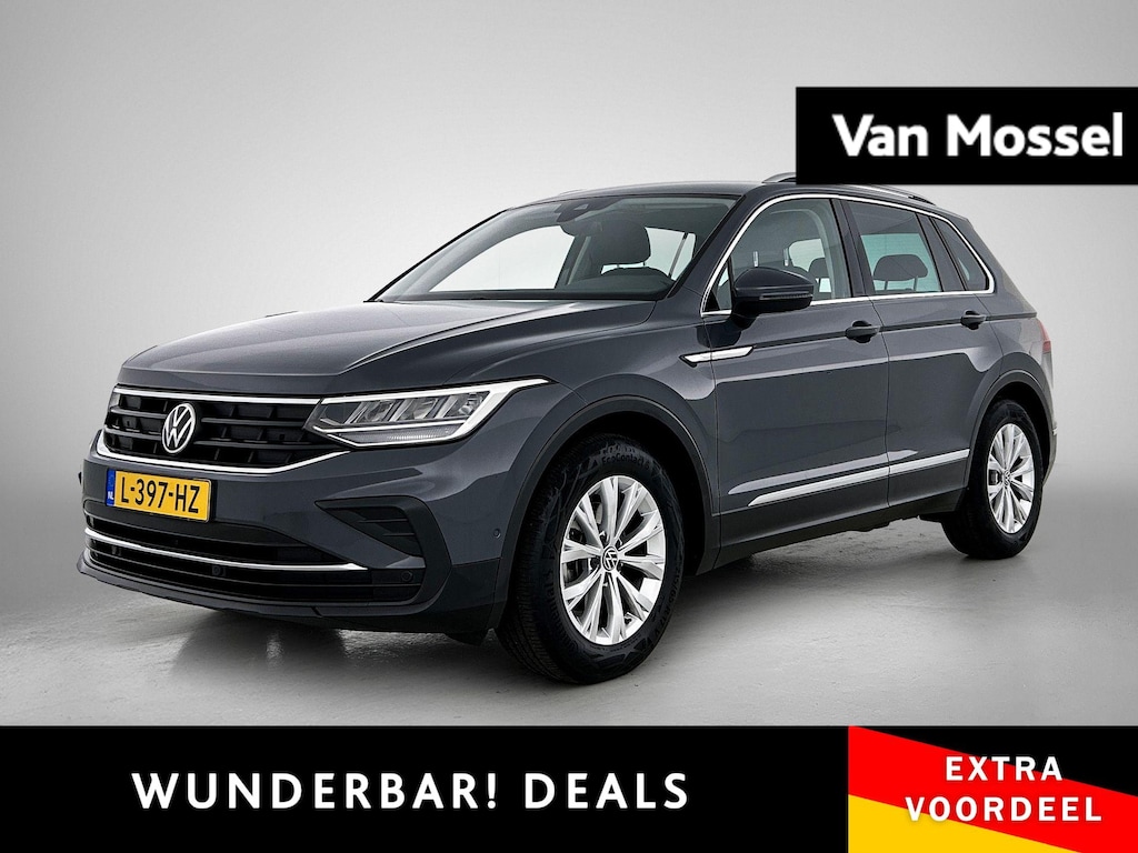 Volkswagen Tiguan 1.5 TSI Life Business | 131 PK | Apple Carplay / Android Auto | Achteruitrijcamera | Adaptive Cruise Control | Trekhaak | Digital Cockpit Pro | Stuurwielverwarming | Navigatie | Stoelverwarming | Ergo-Active Voorstoelen | Massage Functie |