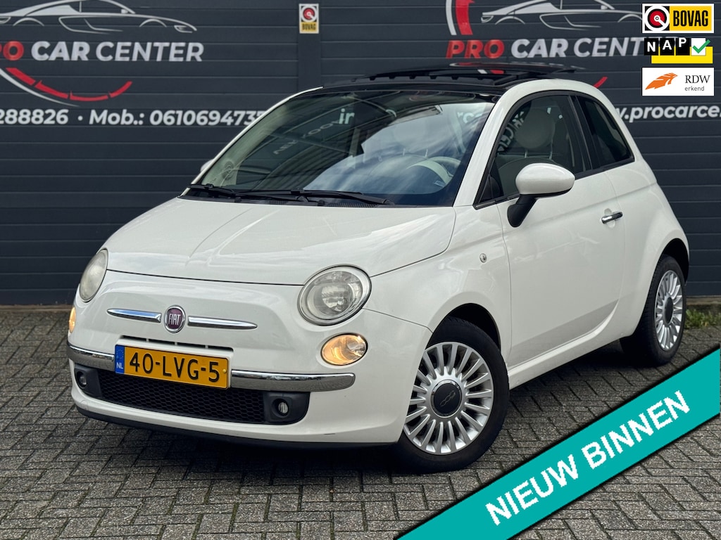 Fiat 500 1.2 Lounge Aut | Pano | Climate | 1e Eigenaar | Pdc | Dealeronderhouden | El.ramen | Nap | Apk | Lmv