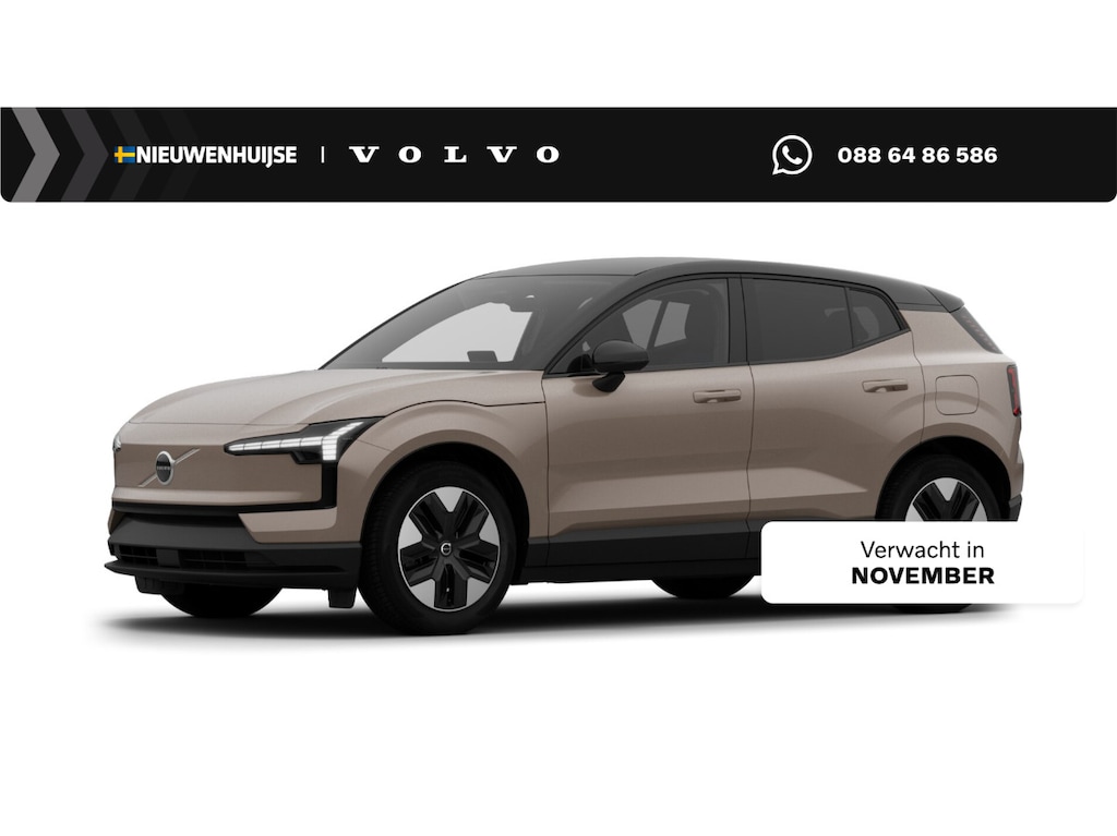 Volvo EX30 P3 Long Range Plus Europa 69 kWh | Adaptive Cruise | BLIS | Parkeercamera | Harman/Kardon | Elektrisch verstelbare stoelen | Stuur en Stoelverwarming | Zwart Dak |