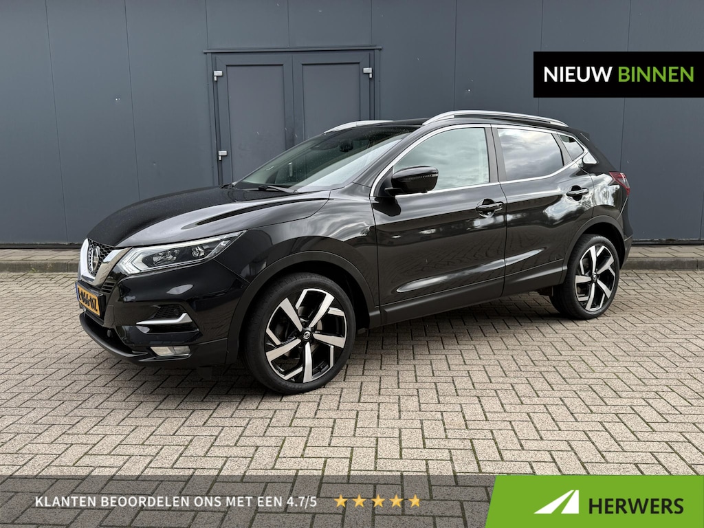 Nissan Qashqai 1.3 DIG-T Premium Edition / Automaat / Trekhaak / Navigatie / Panoramadak / 360 Camera / Cruise Control / Stoelverwarming / Bluetooth / Leder / NAP