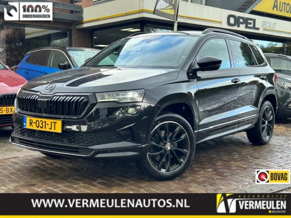 Skoda Karoq 1.5 TSI 150PK DSG-7 Sportline Business + 18"/ Navi/ Clima/ Cruise/ Full-LED/ Camera/ Winterpakket/ CarPlay/ NL auto