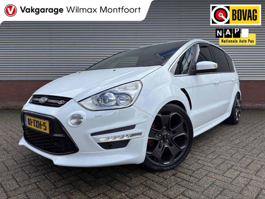 Ford S-Max 2.0 EcoBoost Titanium 7p|PANO|Keyless|half-Leder|afn.Trekhaak|Cruise|Navi|