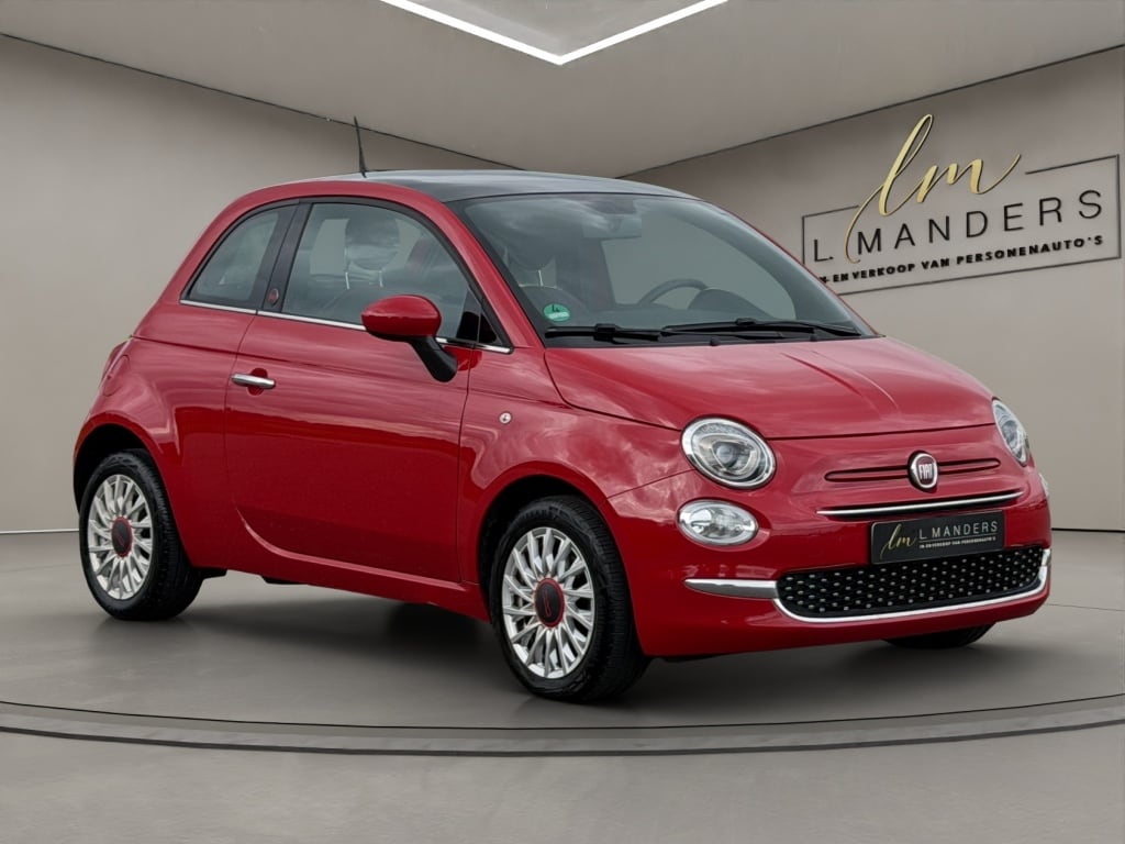 Fiat 500 1.0 Hybrid Red 2022 ROOD | Panoramadak | Apple CarPlay