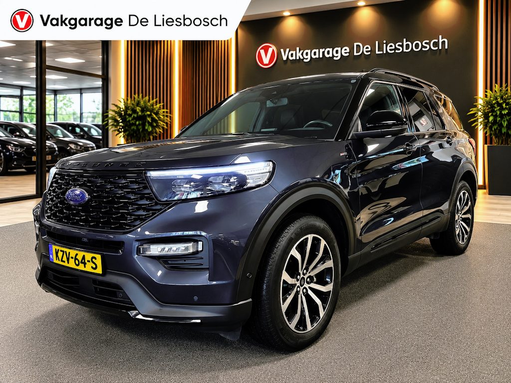 Ford Explorer 3.0 V6 EcoBoost PHEV ST-Line 7persoons / panorama-dak / stuur en stoelverwarming / leder / B&O /