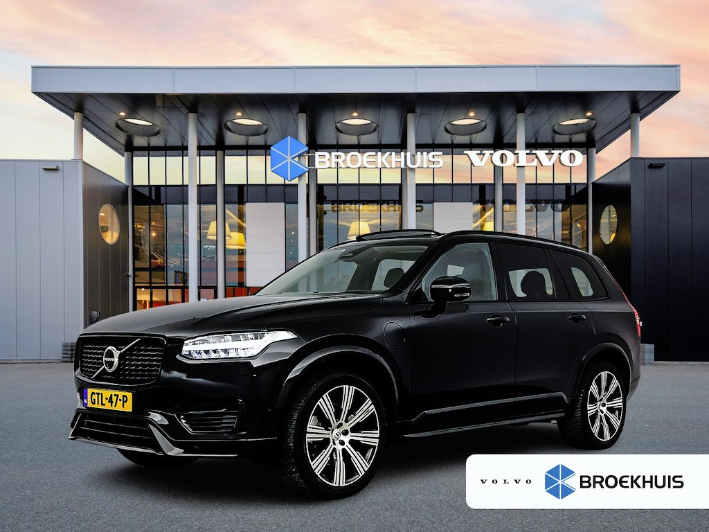 Volvo XC90 T8 Ultra Dark | 21" | Luchtvering | Geventileerd Nappa | Stoelmassage | Trekhaak | Bowers & Wilkins | 360 Camera | Panoramadak | Head-Up |