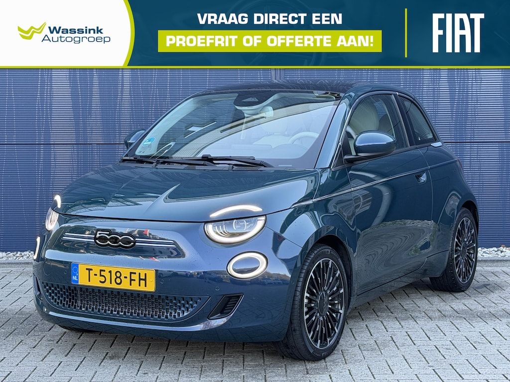 Fiat 500 La Prima 42 kWh | Navigatie | Apple Carplay/Android Auto | Camera | JBL | Panoramadak | Leder
