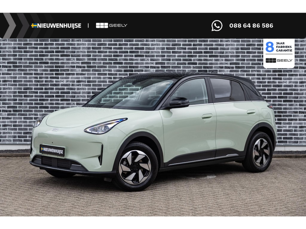 Geely E2 Ultra 47 kWh | 345km WLTP | 80kW Snelladen | Two-Tone | 540 Graden Camera | Keyless Entry | Elektrische Achterklep | Elektrisch Verstelbare Voorstoelen | Stoelverwarming | Lichtmetalen Velgen | Cruise Control Adaptief | Dodehoekdetectie | Navigatie | Apple Carplay