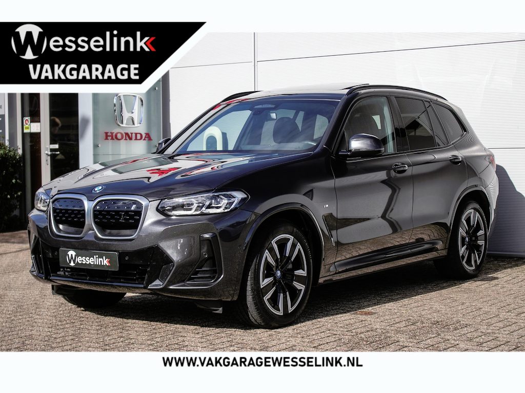 BMW iX3 iX3 M-Sport 80kWh - SOH 100%| Leer | Schuif/-kanteldak | Stoelverw. | Ad. Cruise | Shadow line