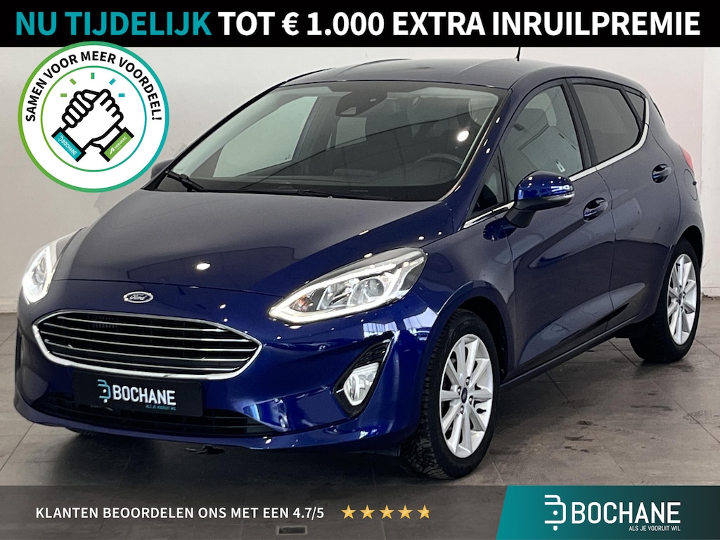 Ford Fiesta 1.0 EcoBoost Titanium | Cruise Control | Climate Control | Keyless Entry & Start | Parkeersensoren achter | 16" Lichtmetalen Velgen