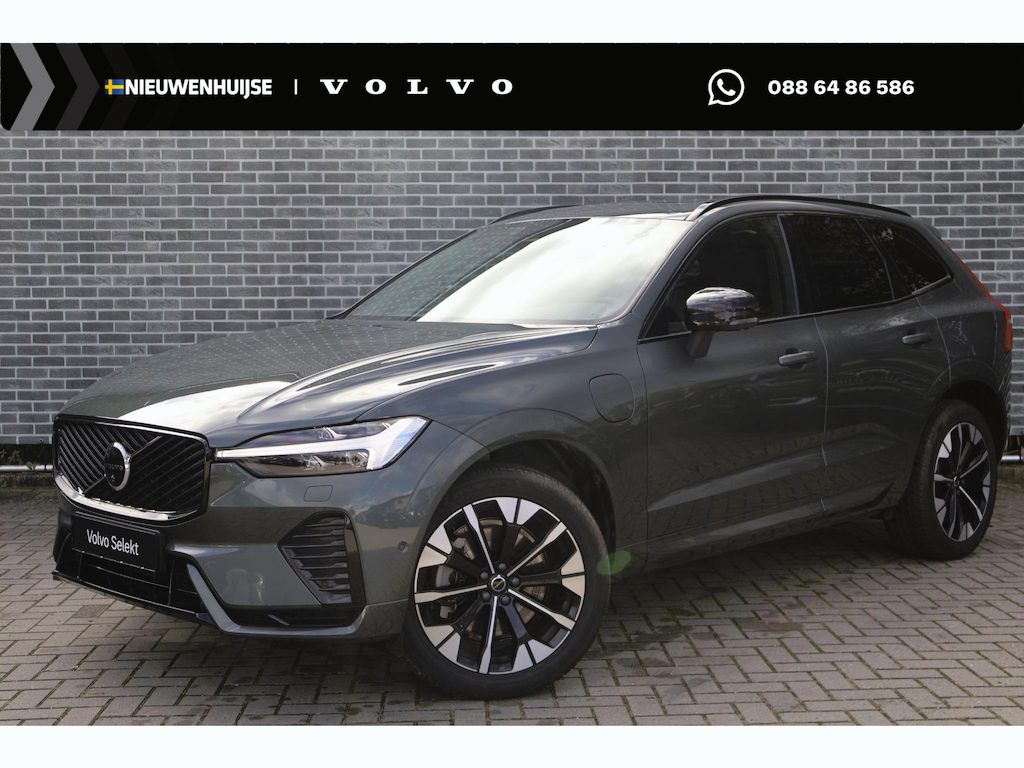 Volvo XC60 2.0 T6 Plug-in Hybrid AWD Ultra Dark | Trekhaak | Luchtvering | 360 Graden Camera | Panoramadak | Head-up Display | Harman Kardon Audio | Keyless Entry | Elektrische Achterklep | Elektrisch Verstelbare Voorstoelen | Stoelverwarming voor en achter | Cruise Control Adaptief | BLIS | Google Navigatie | Apple Carplay | Android Auto