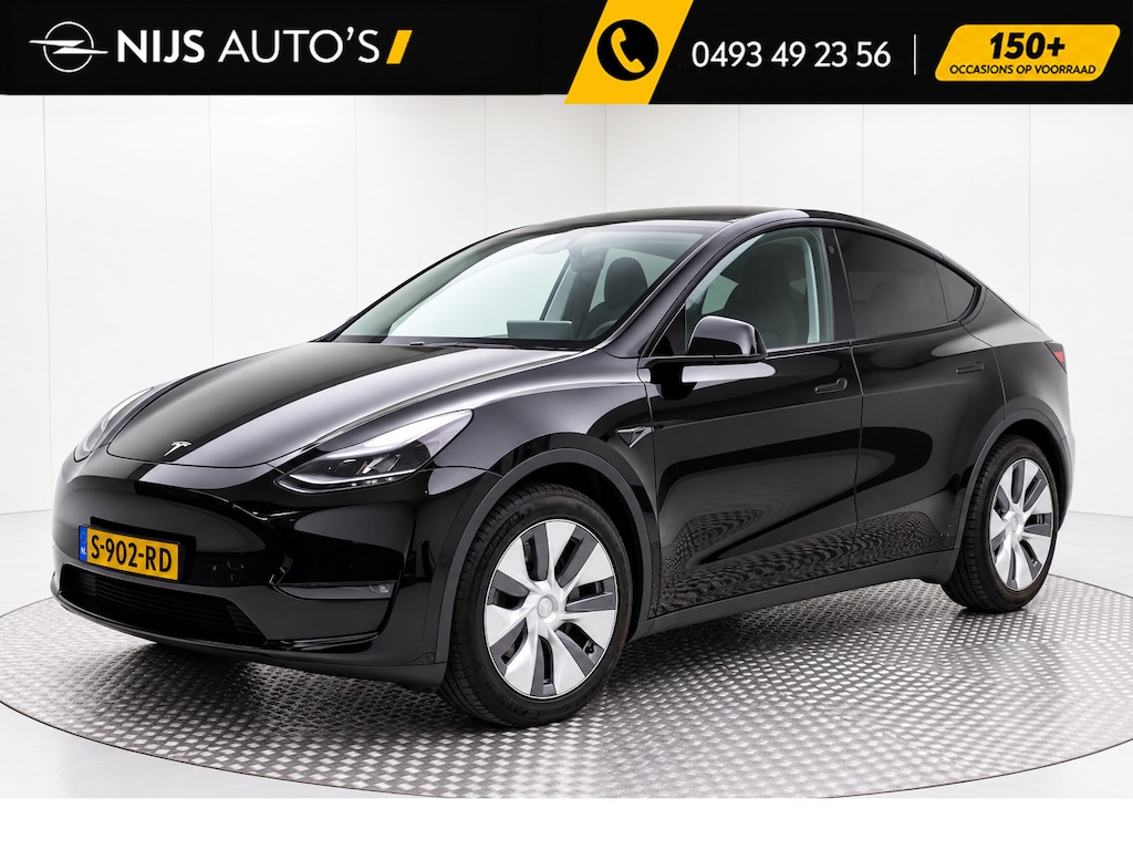 Tesla Model Y Long Range AWD 75 kWh | NL Auto | Trekhaak | Panoramadak | Leder | Camera 360 + PDC v&a | Navi Full