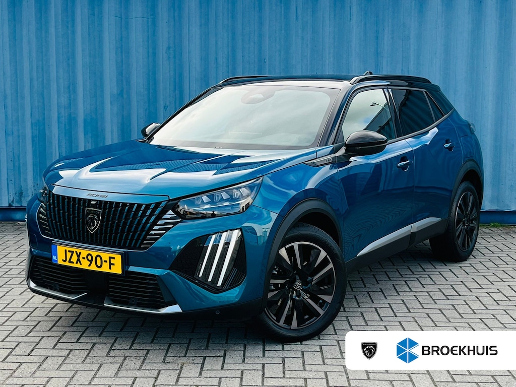 Peugeot 2008 1.2 Hybrid 145 GT Adaptieve Cruise | Camera 360! | 18'' Lichemtaal | Leder/Stof | Carplay | LUXE UITSTRALING! ""'