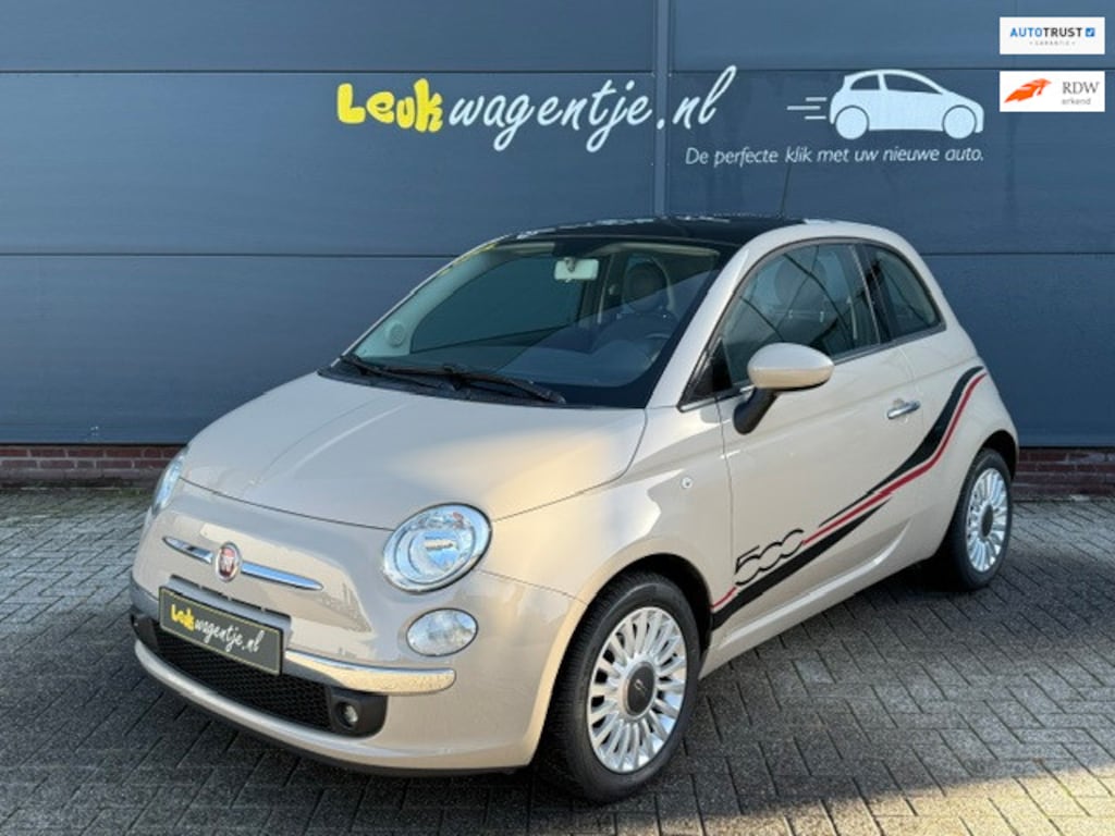 Fiat 500 1.2 Lounge *cappuccino *airco *panorama *bluetooth