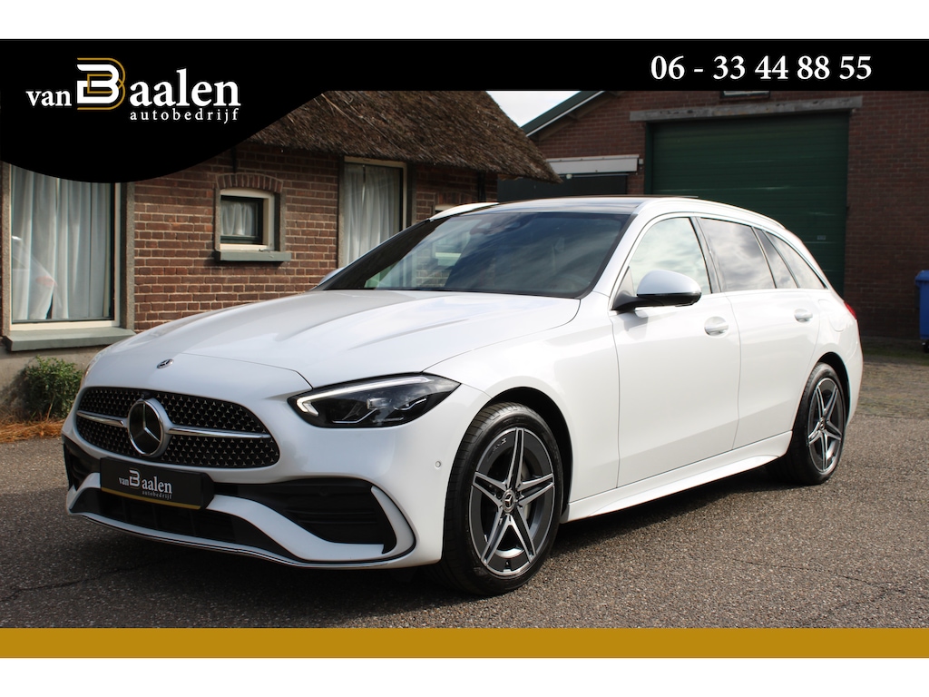 Mercedes-Benz C-klasse Estate 300 e AMG Line SOh 94.5% PANO MASSAGE LEER VOLL!! 103000KM!!!