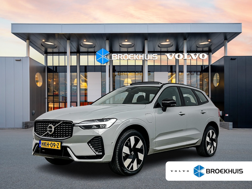 Volvo XC60 T6 Recharge Ultra Dark | 20" Allseason | Luchtvering | 360 Camera | Trekhaak | Head-Up | Panoramadak | Harman Kardon | Elektr. verst. Stoelen