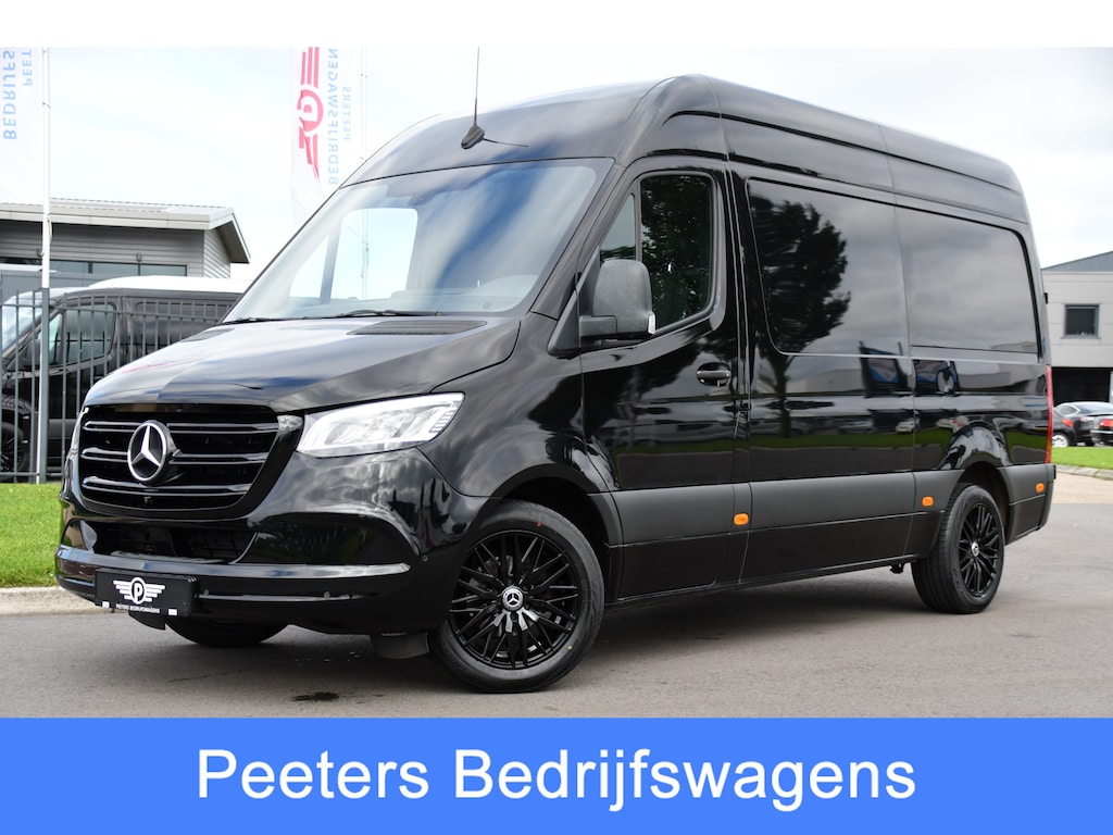 Mercedes-Benz Sprinter 316 RWD 2.2 CDI L2H2 Black Edition Adaptieve Cruise, 360 Camera, Carplay, LED, Stoelverwarming, Trekhaak, Sensoren, Automaat, Uniek!