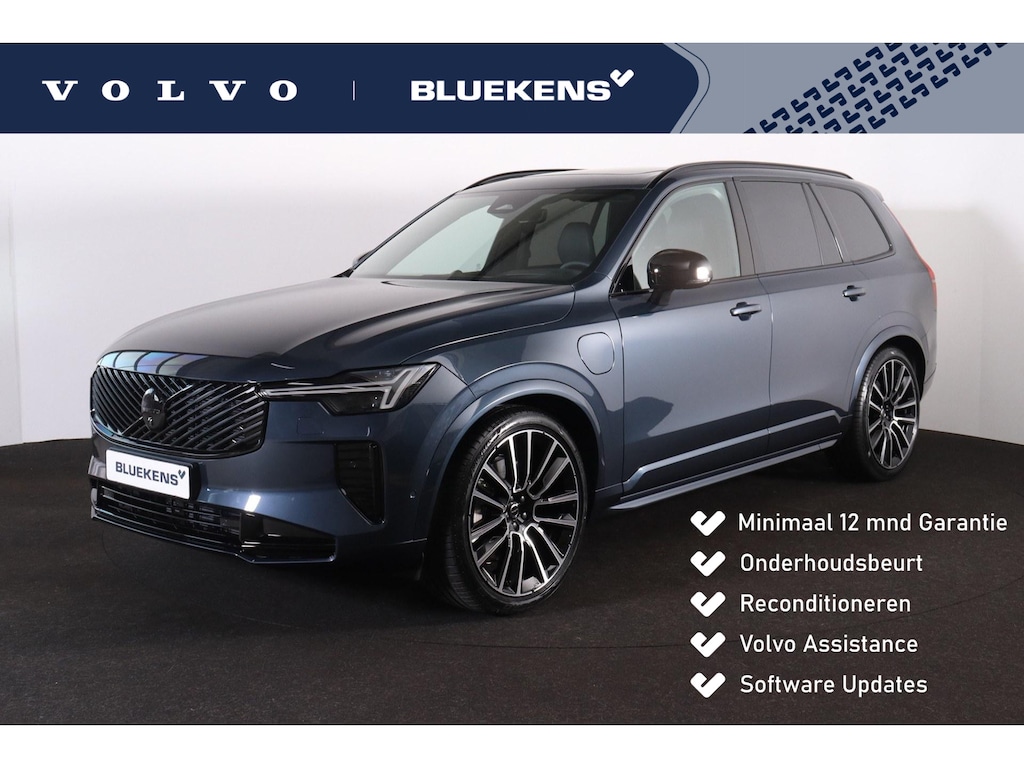 Volvo XC90 T8 Recharge AWD Ultra Black Ed. Exec. - Luchtvering - Panorama/schuifdak - IntelliSafe Assist & Surround - 360º Camera - Bowers & Wilkins audio - Adaptieve LED koplampen - Verwarmde voorstoelen, stuur & achterbank - Parkeersensoren voor & achter - Elektr. bedienb. voorstoelen met geheugen - Geventileerde voorstoelen - Head up display - Draadloze tel. lader - Extra getint glas - 22' LMV
