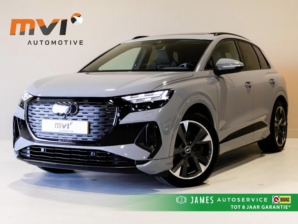Audi Q4 e-tron 40 Launch edition S Competition 77 kWh SOH 94% / 204pk / Panorama dak / Warmtepomp / Sonos / Adaptieve dempers /