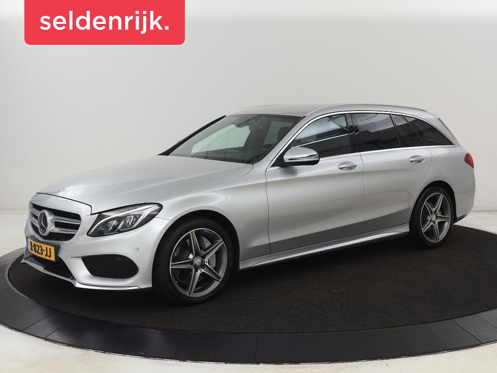 Mercedes-Benz C-klasse 400 4Matic AMG | 333pk | Head-Up | Adaptive cruise | Leder | Trekhaak | Luchtvering | Burmester Surround | Camera | Stoelverwarming | Navigatie Comand | Park Assist | Full LED