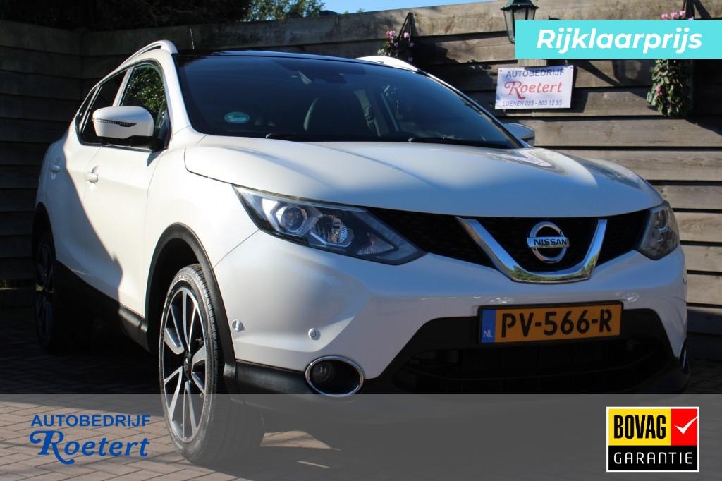 Nissan Qashqai 1.2 115pk Tekna ECC/360 camera panodak/navi/cruise/lmvelgen(19inch)