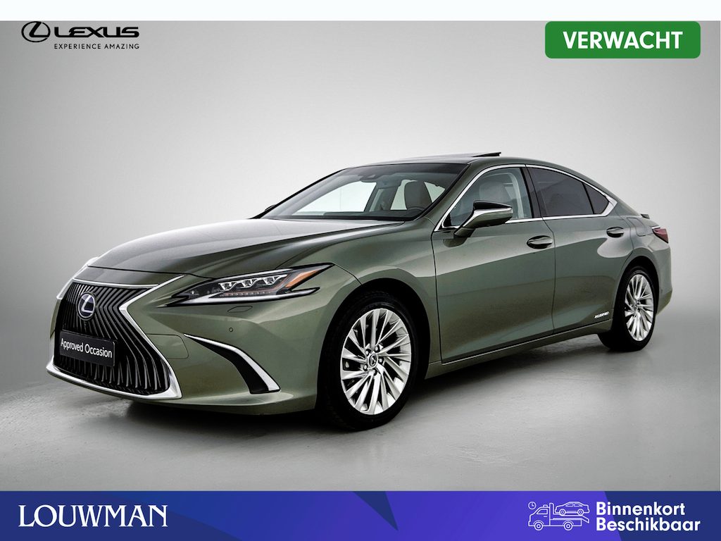Lexus ES 300h President Line | BTW voertuig | Schuif/kantel dak| Mark Levinson | 360 Camera | Memory Seat | Stoel+stuurverwarming | Stoelventilatie | KXJ-43-X