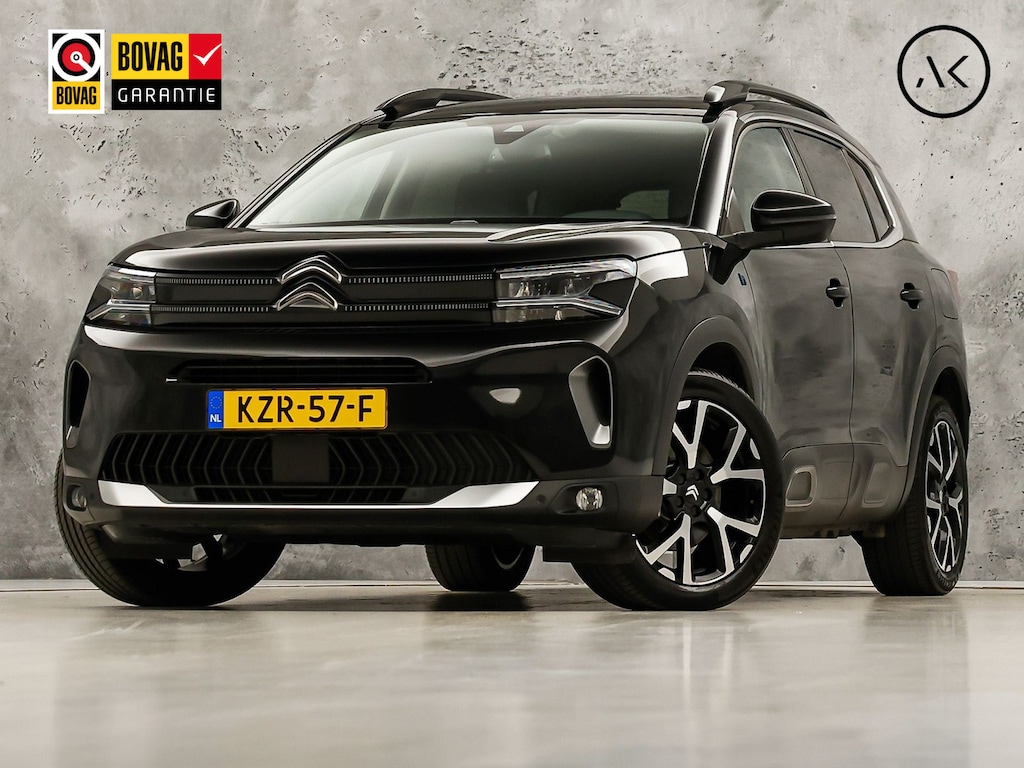 Citroën C5 Aircross 1.6 Plug-in Hybrid 225 Shine 225Pk Automaat (SOH 98,5%, APPLE CARPLAY, GROOT NAVI, 360 CAMERA, STOELVERWARMING, ELEK SPORTSTOELEN, KEYLESS, LEDER, GETINT GLAS, NIEUWSTAAT)