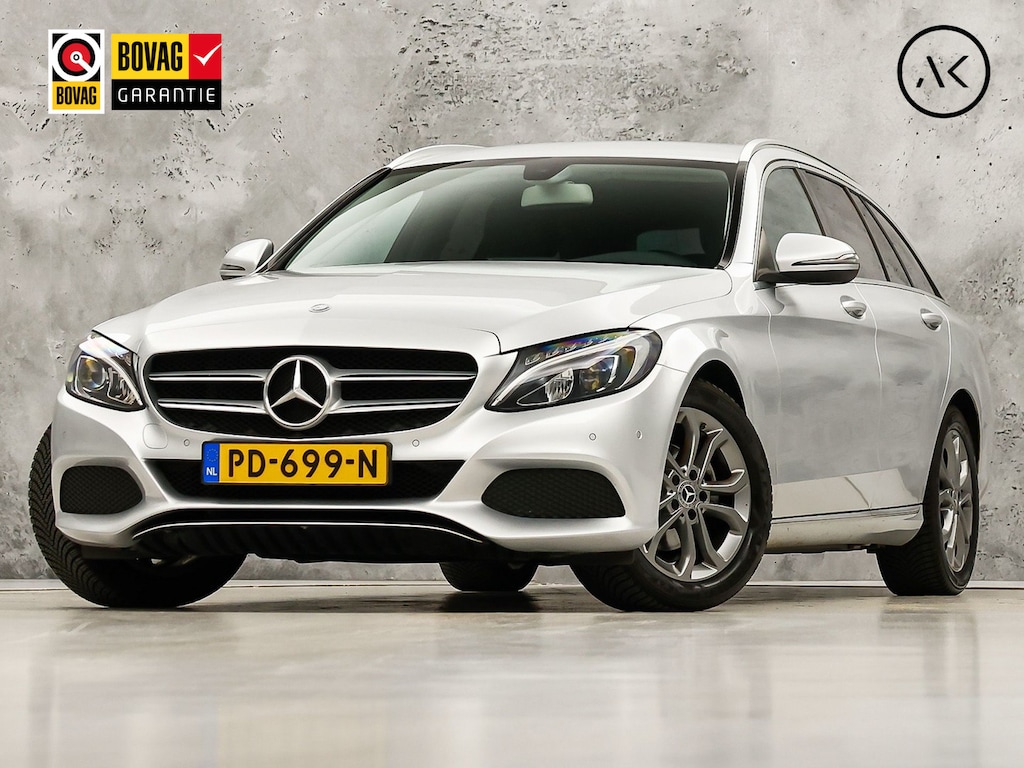 Mercedes-Benz C-klasse Estate 180 Sport Automaat (NAVIGATIE, CAMERA, LEDER, SPORTSTOELEN, GETINT GLAS, PARKEERSENOREN, CRUISE, NIEUWSTAAT)