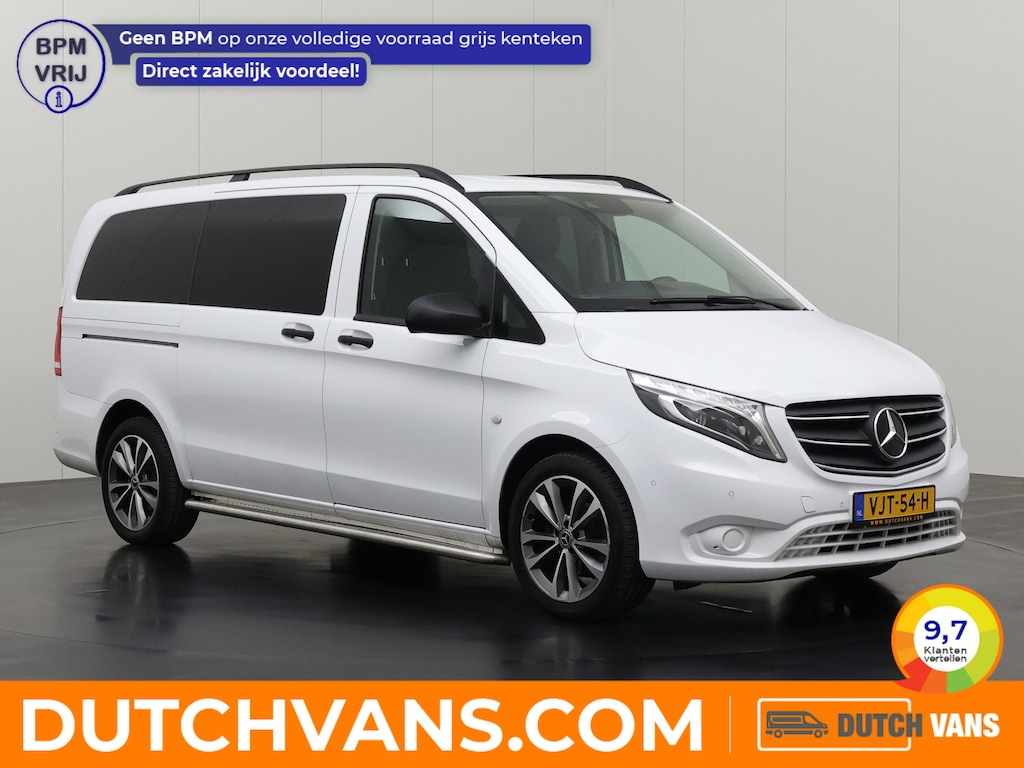 Mercedes-Benz Vito 116CDI Automaat Lang Dubbele Cabine | Leder | Led | Navigatie | Multimedia | Airco | Cruise | Privacyglass