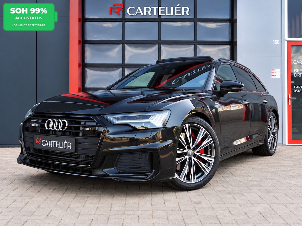 Audi A6 Avant 55 TFSI e S-Line Quattro Competition | Pano | B&O | Head-Up | Memory | Digital Dash | Matrix Led | Adaptive Cruise | Trekhaak | Leder - Alcantara | Camera | Carplay | Keyless | Stoelverwarming | Afgevlakt Stuur | Electric Seats | F1 Flippers