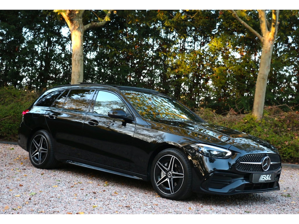 Mercedes-Benz C-klasse Estate 300 e Hybride Aut 335Pk AMG Line Fully Loaded Full Option Massage Head-up Pano Vol Leer StoelKoeling