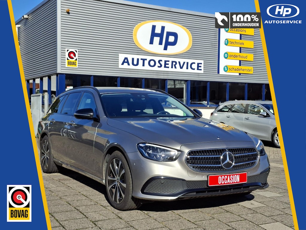 Mercedes-Benz E-klasse Break E 300e Estate PHEV/SOH 94.3%/Burmester/Luchtvering/ParkAssist/Dodehoekdetectie/360Camera/Keyless/Trekhaak Wegklapbaar