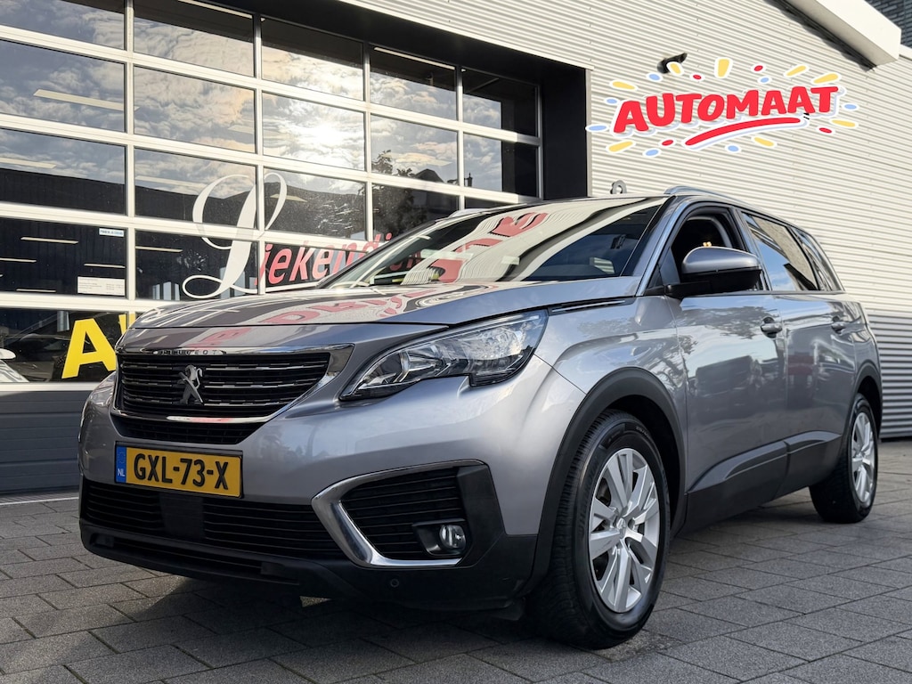 Peugeot 5008 1.2 PureTech Active Business - AUTOMAAT I 7 Persoons I Navigatie I Airco I LED I PDC I Sport velgen I Dealer onderh.