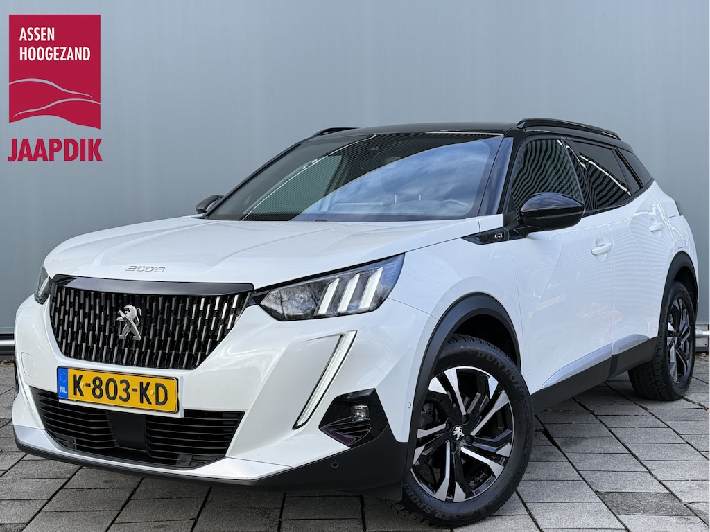 Peugeot 2008 BWJ 2021 | 1.2T 131PK GT | PANO DAK | TREKHAAK | CLIMA | NAVI | LEDER/STOF | CAMERA A | PDC | CARPLAY |