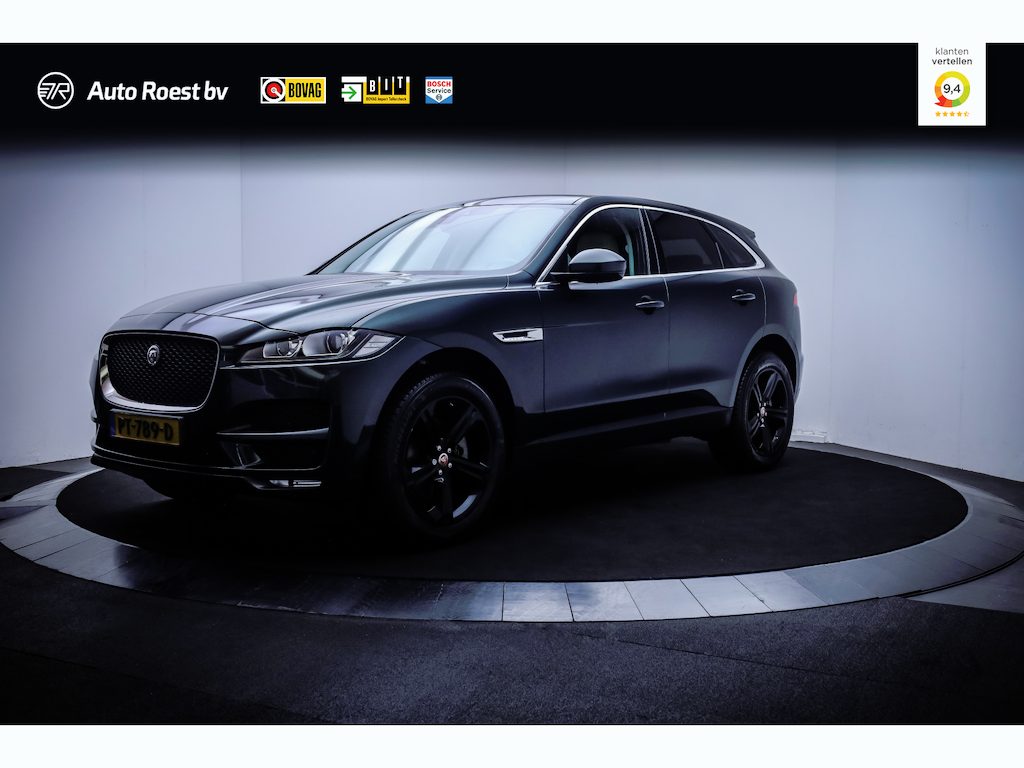 Jaguar F-Pace 2.0T AWD PORTFOLIO 25t FULL LED | MERIDIAN | MEMORY | STOELVERW+VENTILATIE | STUURVERW | CAMERA | LEDER | LMV 20''