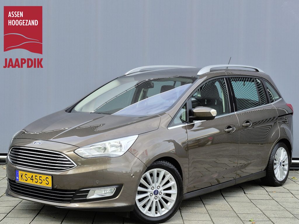 Ford Grand C-Max BWJ 11-2016 | 1.5T 183PK Titanium AUTOMAAT | TREKHAAK | PANO DAK | CLIMA | NAVI | PDC 2X | LICHTMETAAL | CRUISE