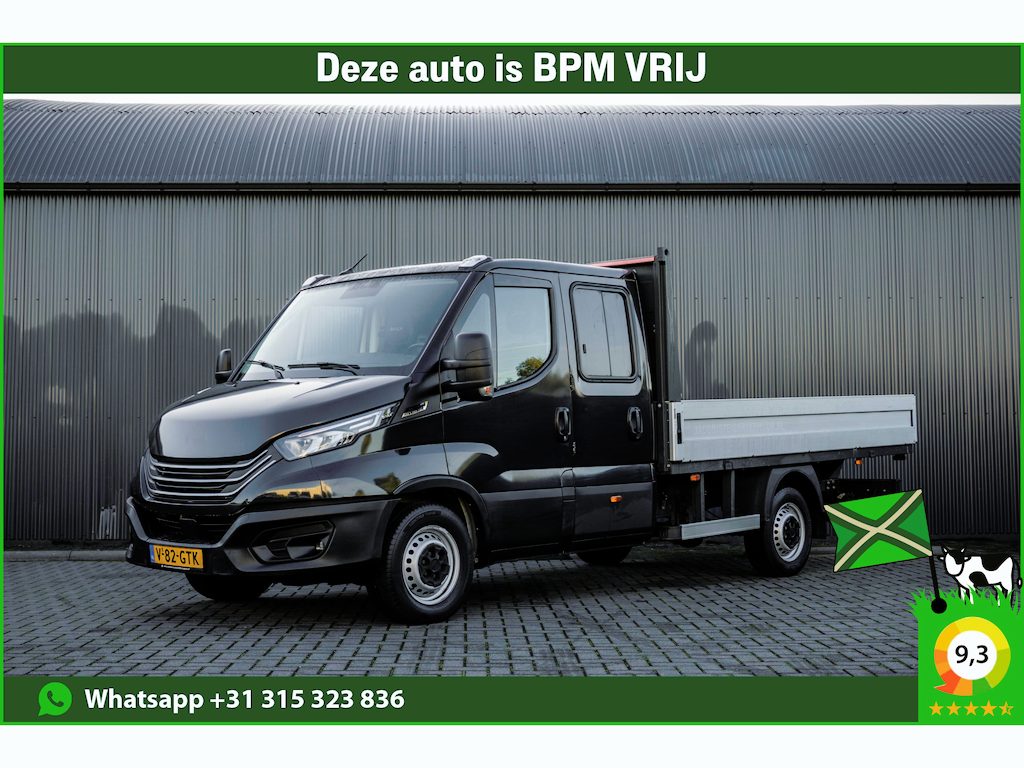 IVECO Daily 35S14 | 3-Zits | 1e Eigenaar | 3.5T Trekgewicht | Cruise | Navi | open laadbak 3.42M | Climatronic