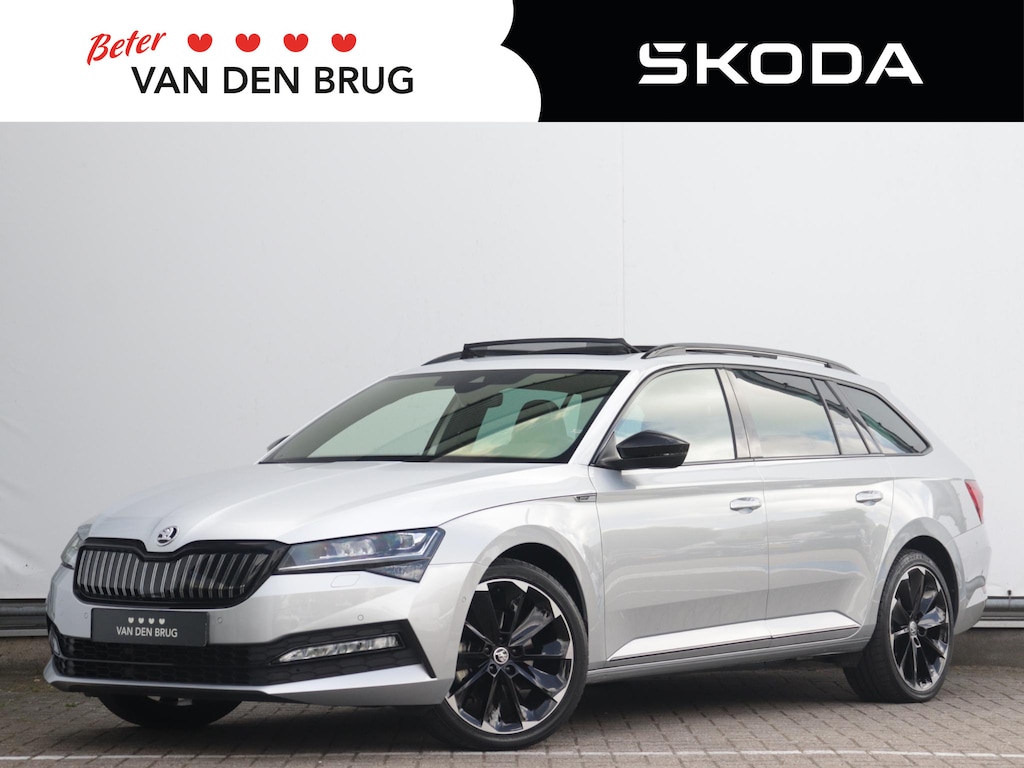 Skoda Superb Combi 1.4 TSI iV Sportline Business | Trekhaak | Dynamic Chassis Control | Pano | Camera | Dodehoekdetectie | Stoelverwarming V+A | Stuurverwarming |