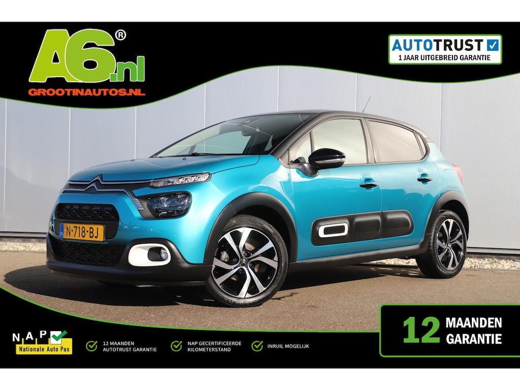 Citroën C3 1.2 PureTech Shine 17 inch LMV Navigatie Achteruitrijcamera Stoelverwarming Carplay Android Climate Cruise Control