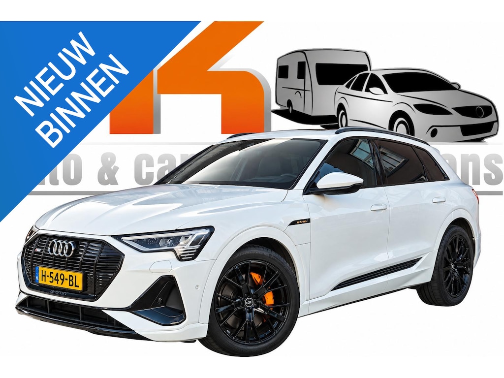 Audi E-tron e-tron 50 quattro Launch edition Black | 2x S-Line | SOH 90% | PANO | ACC | TREKHAAK | 21" + WINTERSET