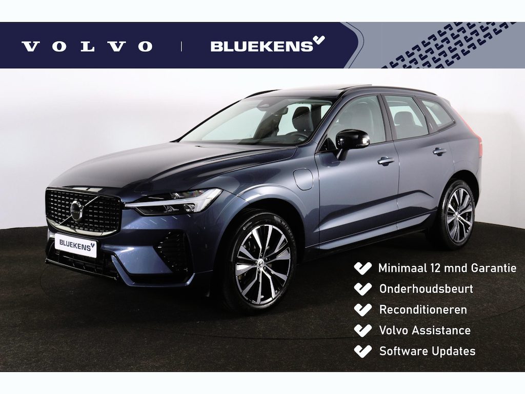 Volvo XC60 T6 Recharge AWD Plus Dark - Panorama/schuifdak - Intellisafe Assist/Surround - Harman Kardon Audio - Parkeercamera achter - Verwarmde voorstoelen & stuur - Parkeersensoren voor & achter - Elektr. bedienb. voorstoelen met geheugen - Head-up Display - Draadloze tel. lader - 19' LMV