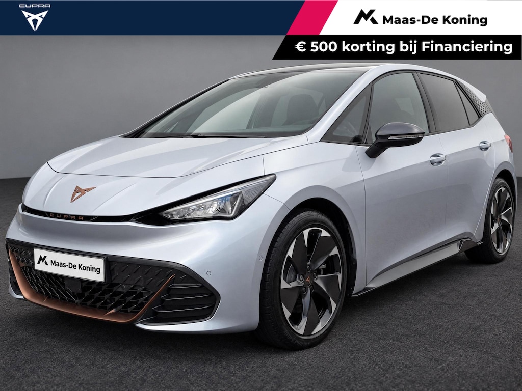 CUPRA Born Performance 63 kWh / 230pk · SENNHEISER Audio · Dodehoeksensoren · 360gr Camera · Apple/Android Car Play · Elektrische stoelverstelling ·
