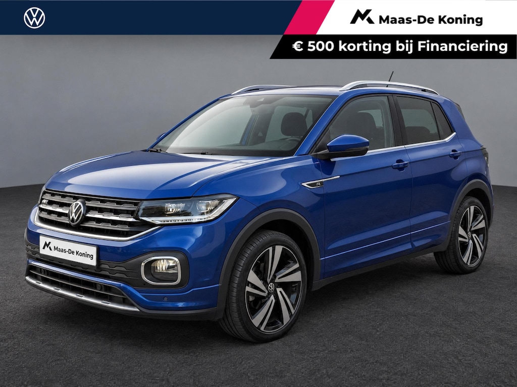 Volkswagen T-Cross 1.0 TSI 110pk R-Line · Camera · Apple/Android Car Play · Dodehoeksensor · Navigatie · Keyless · 18'' Inch · Garantie t/m 26-02-2028 of 100.000km