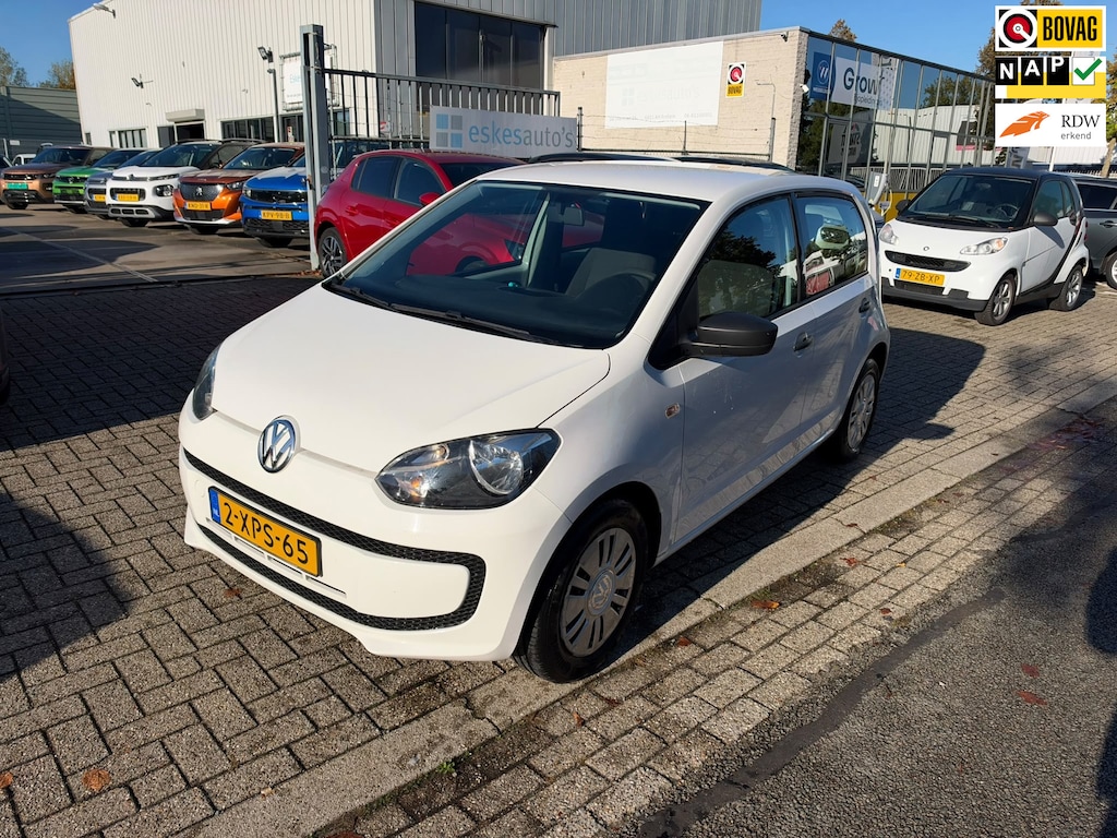Volkswagen Up! 1.0 take up! BlueMotion, CNG, Airco, NAP, 1ste eigenaar, Zeer goedkoop rijden