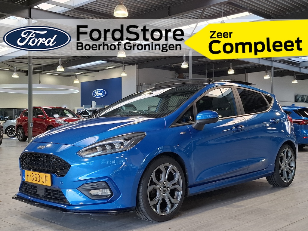 Ford Fiesta EcoBoost 125pk ST-Line | Pano | Maxton Design | Dealer onderhouden | Adapt. Cruise | Winter Pack | Blis | Camera |