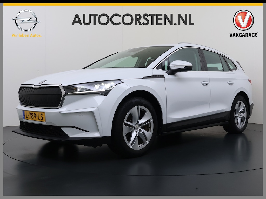 Skoda Enyaq iV 80 204PK Warmtepomp Camera SOH 93% Navi 3-Zone Ecc Stuur+Stoelverwarming Android Auto Apple Carplay P-Assist Cruise Control Lane Assist Isofix Keyless-go 1e Eigenaar Origineel Nederlandse Auto