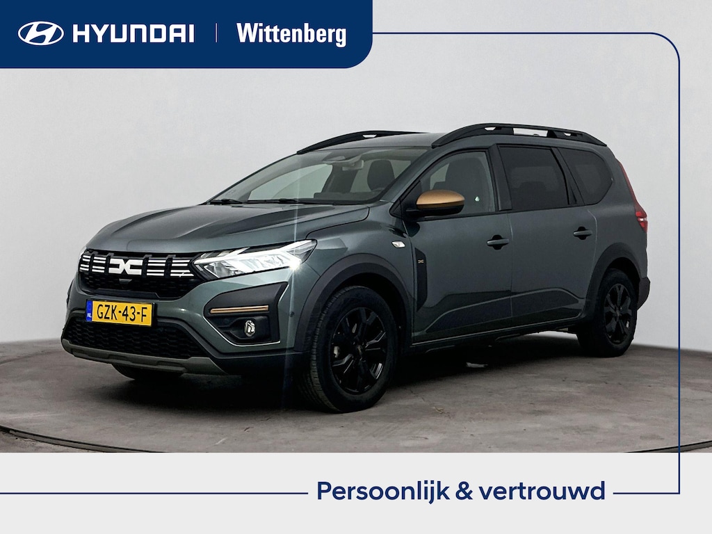 Dacia Jogger 1.6 Hybrid 140 EXTREME 5 PERSOONS | CLIMA | CRUISE | NAVI | 16'' ZWART GELAKTE LM VELGEN | STOELVERWARMING | APPLE CARPLAY & ANDROID AUTO | HYBRID | AUTOMAAT |