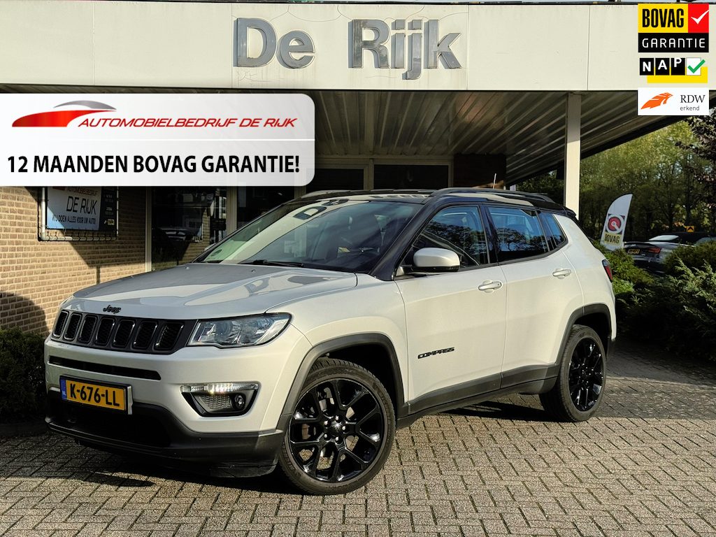 Jeep Compass 1.3T Night Eagle Liberty Edition | Navi, Camera, Carplay/Android, Cruise, 19'' LMV, Half Leder | Dealeronderhouden |