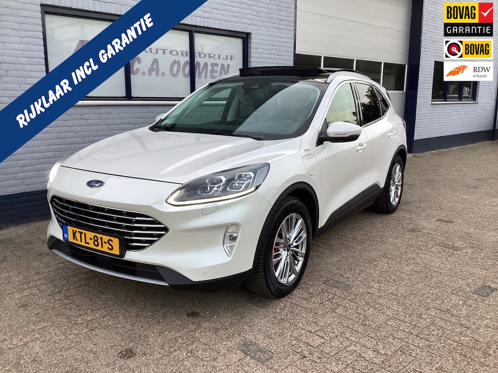Ford Kuga 2.5 PHEV Titanium panorama dak Automaat Elektrische trekhaak Parelmoer wit B&O systeem