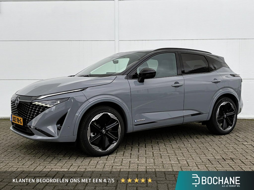 Nissan Qashqai 1.5 e-Power N-Design Automaat / Stoel- en Stuurverwarming / Panoramadak / Verwarmde Voorruit / Leder/Alcantara Bekleding /